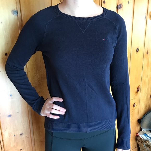 🌼3/$30 Tommy Hilfiger Cotton Crew Neck Sweater - Picture 1 of 5